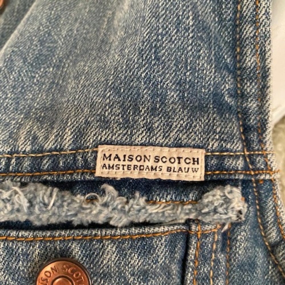 Maison Scotch Fleece Jean Vest - Picture 5 of 5